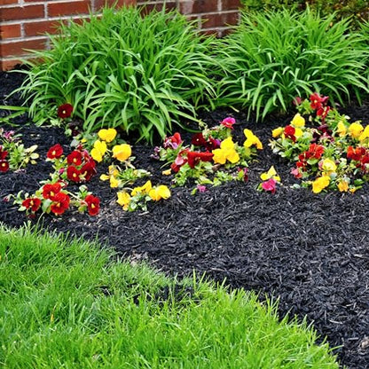 GARDENWISE Premium Black Wood Mulch for Landscaping, Gardens, Lawns, Potting Media, and Potted Plants (0.3 CF - 8 L - 9 QTS) - color: Black Wood Mulch, size: 0.3 CF - 8 L - 9 QTS