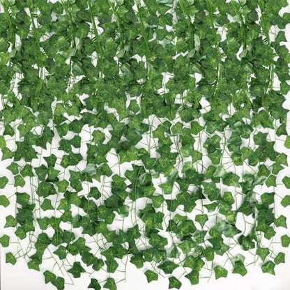 CEWOR Fake Ivy for Room Decor 24 Pack Fake Vines Greenery Garland Fake Plants Hanging Wall Decor - size: 168ft