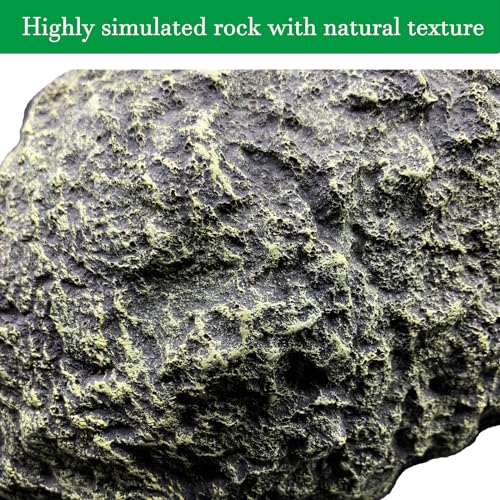 Extra Large Reptile Hides and Caves Simulation Rock Reptile Hideout Terrarium Habitat Décor for Bearded Dragon Lizards Ball Python Snakes Turtle Large Reptiles Amphibians