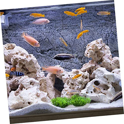 Totority 10pcs Aquarium Decorative Moss Mesh Net Fish Tank Plant Moss Carpet Fixed Net