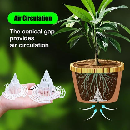 10Pack Cone Flower Pot Hole Mesh Pad, Upgraded Planter Bottom Grid Mat Mesh Hole Screens for Keeping Soil from Flowing- Breathable Gasket-Drainage Netting for Bonsai,2 Sizes (Small) - size: Small