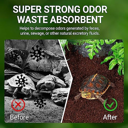 REPTI ZOO Reptile Coconut Fiber Substrate 72 Quart, Reptile Bedding Coco Coir Brick for Turtle, Hermit Crab, Spider, Frog | 100% Organic | Odor Absorption - style: Coconut Fiber Substrate