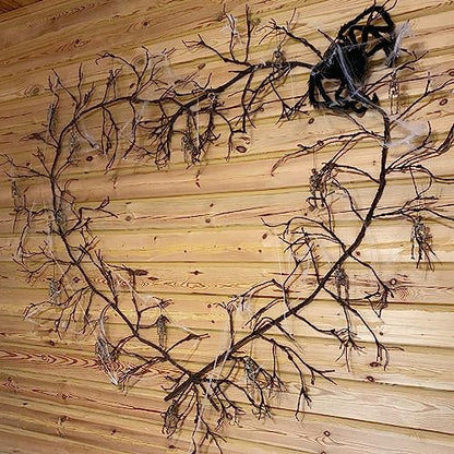 118" Bendable Artificial Grapevines Garland Tree Branches(M) | Flexible Fake Reptile Climb Plants Twigs Cherry Blossom Wall Hanging Wreath Tree Trunk Halloween Jungle Mantel Decoration - size: Medium