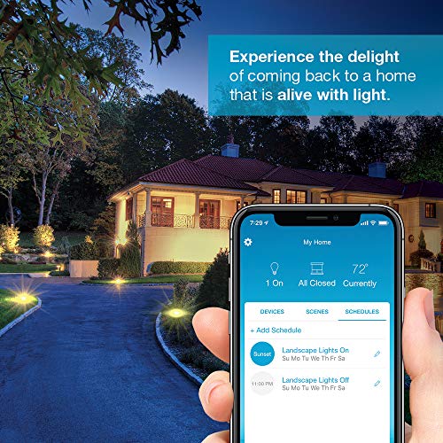 Lutron Caseta Outdoor Smart Plug Weatherproof+ and Pico Smart Remote, for Landscape and String Lighting, P-PKG1OUT-BL, Black - style: Outdoor Smart Plug and Pico Smart Remote