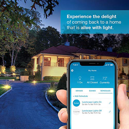 Lutron Caseta Outdoor Smart Plug Weatherproof+ and Pico Smart Remote, for Landscape and String Lighting, P-PKG1OUT-BL, Black - style: Outdoor Smart Plug and Pico Smart Remote