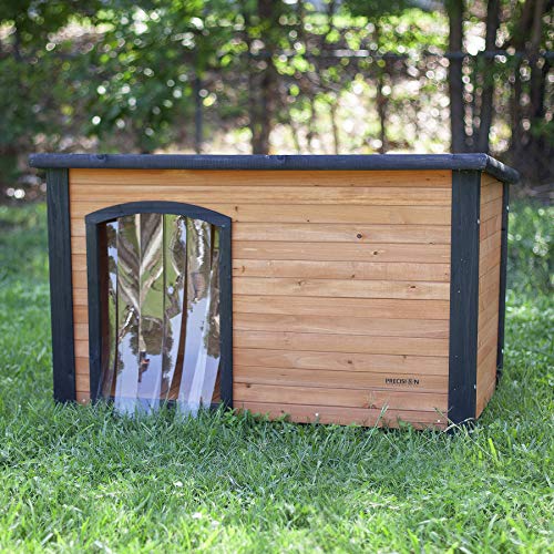 Precision Pet Products Extreme Outback Log Cabin Dog House, Small - color: Walnut/Dark Brown, size: Small, style: Extreme Outdoor Log Cabin