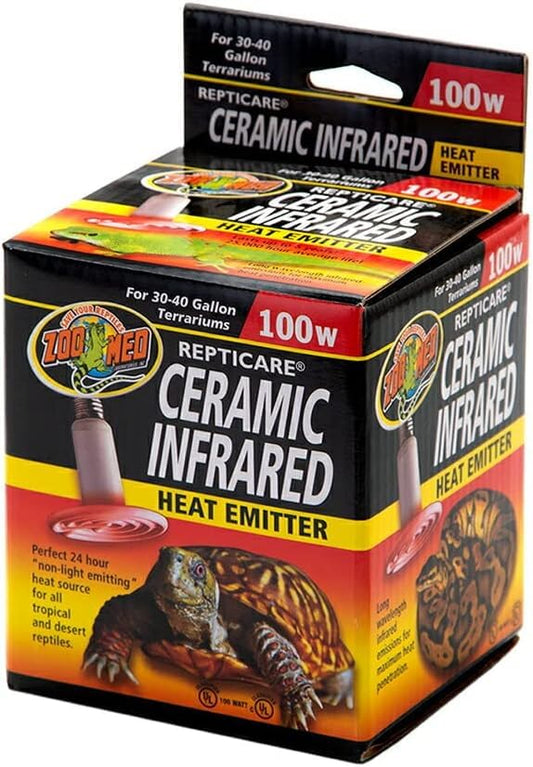 Zoo Med ReptiCare Ceramic Infrared Heat Emitter 100 Watts - Pack of 6