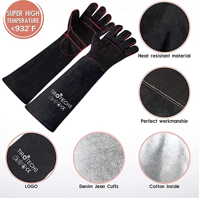 TIROTECHS Build Trust & Protect Your Hands - Bite-Proof Animal Handling Gloves for Safe & Loving Pet Care with Dogs and Cats