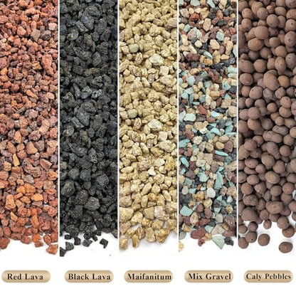 FANTIAN Clay Pebbles for Plants, 2 lbs, 8-12 mm | Leca Clay Balls, Indoor Plants, Orchid Potting Mixes, Hydroponic Growing, Aquatic Plant Soil Drainage - color: Clay Pebbles