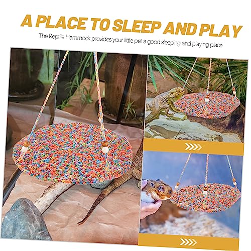 Mipcase 2pcs Bearded Dragon Hammock for Reptiles Hanging Bed for Lizards Chameleons and Pets Easy to Install Breathable Design for Comfortable Sleeping