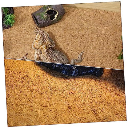 GALPADA Natural Jute Fiber Worm Blanket for Compost Bins Worm Farms and Reptile Terrariums Multi-Functional Cushion Pad for Lizards Turtles and Small Pets