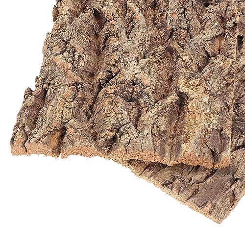 Toddmomy Natural Reptile Hide Bark Decor 4-Pack 7.67X5.82 Inch Tree Bark Climbing Platforms for Gecko Bearded Dragon Snake Terrarium Habitat - size: 4pcs