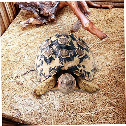KESYOO 2pcs Coconut Fiber Reptile Mat Breathable Bedding for Tortoises and Reptile Pets Natural and Odorless Liner for Clean and Comfortable Habitat