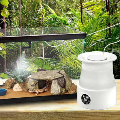 5L Foldable Automatic Reptile Mister with Timer, Fogger System with 360Adjustable Nozzles, Humidifier for Lizard, Snake, Amphibian, Frog, Plants, Terrarium