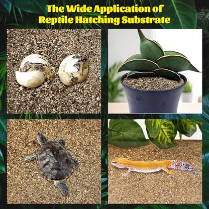 Hamiledyi Vermiculite for Incubating Reptile Eggs Terrarium Bedding Snake Habitat Substrate Reptile Bedding for Tortoise, Gecko, Ball Python, Salamander, Snake, Horned Frog(1Pack,0.52gal)