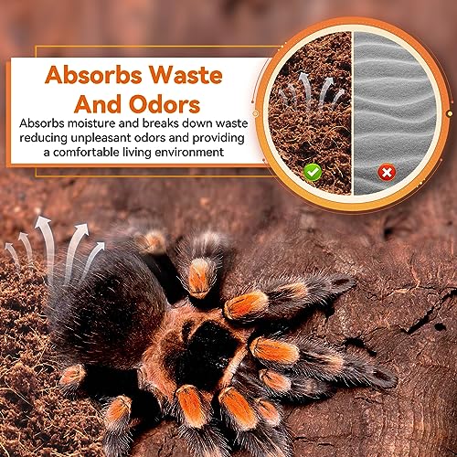 Legigo 4 Pack Coconut Fiber Substrate, Natural Coco Coir Bedding for Reptiles Turtles, Tortoises, Snake, Hermit Crab, Gecko, Lizard, Bioactive Terrarium Soil for Humidity Control and Plant Substrate - color: 4 Pack