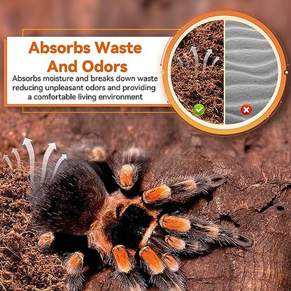 Legigo 4 Pack Coconut Fiber Substrate, Natural Coco Coir Bedding for Reptiles Turtles, Tortoises, Snake, Hermit Crab, Gecko, Lizard, Bioactive Terrarium Soil for Humidity Control and Plant Substrate - color: 4 Pack