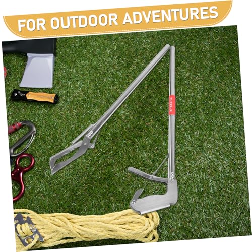 TOYANDONA Snake Tongs Collapsible Grabber Tool Stainless Steel Reptile Catching Equipment for Efficient Snake and EEL Capture for Farm Safety and Wildlife Management