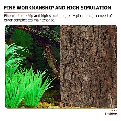 Ipetboom Reptile Cork Bark Background Natural Terrarium Decor for Reptile Habitat Safe Cork Bark Backdrop for Gecko Lizard Fish Tank Create Lifelike Environment