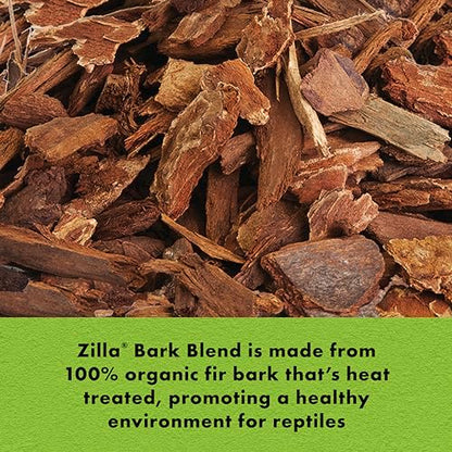 Zilla Reptile Terrarium Bedding Substrate Bark Blend, 24 Quart, 2 Count - size: 24 Quart, 2 Count