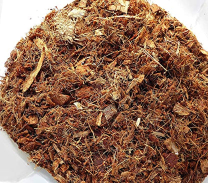 FibreDust 17 lbs Coconut Coir Mulch - 4KG Pack of 2-100% Natural Coconut Husk - Shredded and Cut Pieces - Great Ground Cover - Helps in Retention of Water - No Added Color