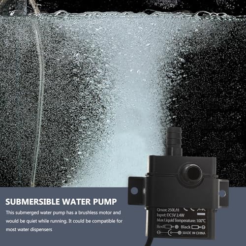 Mini Brushless Dc Submersible Water Pump 5v 2-meter Lift for Aquarium Fish Tank and Pet Drinking Fountain, Compact Cooling Circulation Pump for Hydroponic and Small Fountain