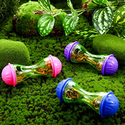 Kathfly 3 Pcs Bearded Dragon Toys for Tank Bearded Dragon Accessories Tank Accessories Reptile Enrichment Toys Habitat Interactive Plaything for Lizard