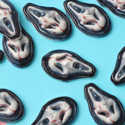Ximimark 40 pcs Gothic Resin Skull Cabochon Stone Figurines for DIY Crafts and Home Decor - Perfect for Halloween and Christmas Scrapbook Ornaments