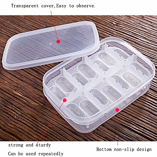 Reptile Breeding Box OMEM Reptile Lizard Incubation Box, Hatchery Box, Suitable for Hatching Snake, Lizards, Lions Mane, Reptiles (Transparent) - color: Transparent