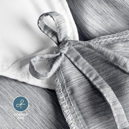 Bare Home Bedding Duvet Cover Twin/Twin Extra Long Size - Premium 1800 Super Soft Collection - Lightweight, Soft Textured Duvet Cover (Twin/Twin XL, Heathered Charcoal) - color: 32 - Heathered Charcoal (No Comforter), size: Twin/Twin XL