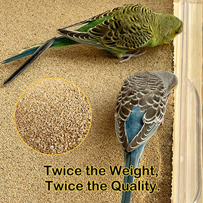 S&X Bird Cage Liners 17 x 11in, 10-Pack, Disposable Gravel Paper Sheets | Thick, flat gravel paper eases cage cleanup – gritty surface helps trim claws & beaks – pre-cut to fit common cage trays - size: 10PCS 11" x 17"