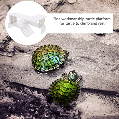 Toddmomy Turtle Terrace Floating Island Turtle Decor Reptile Climbing Platform Basking Platform