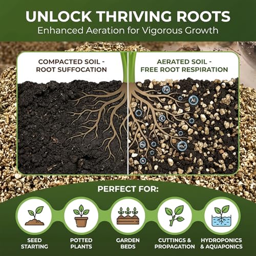 Sukh 14.6OZ Vermiculite - Organic Vermiculite for Gardening Plants Fine Horticultural Soil Amendments Bulk Additive Perfect Potted and Garden Professional Grade 1-3mm - size: 1-3MM