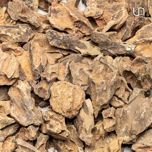 UNS Accent Stone - Aquascaping Hardscape for Freshwater Aquarium Aquascape - Shrimp, Turtle, Betta Fish Tank Decoration - Yellow Red Small Rock for Terrariums & Vivariums - Dragon Stone Ohko, 2.2 lb - size: Stone - 2.2LB
