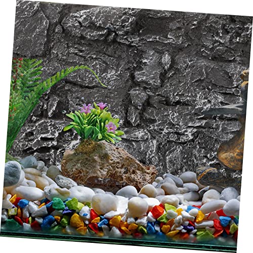 BESPORTBLE Terrarium Rock Decorative Panel 3D Aquarium Background Reptile Tank Fish Tank Background Fresh Chic Compact