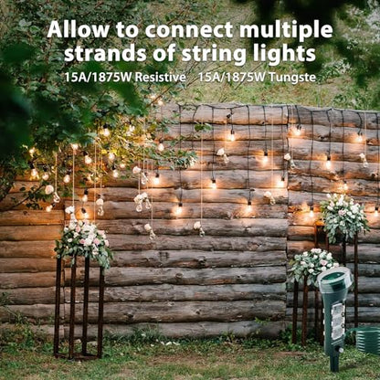 BN-LINK Outdoor 6ft Extension Cord Power Stake with 6 Outlets, Outside Power Strip with Overload Protection & Weatherproof Covers, Waterproof Yard Stake Outlets Use for Camping, Sprinkler, Party - size: Mechanical
