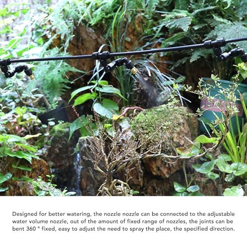 Double Pump Reptile Humidifier Misting System with Color Screen Adjustable Nozzle Automatic Spraying Reptile Mister for Aquarium