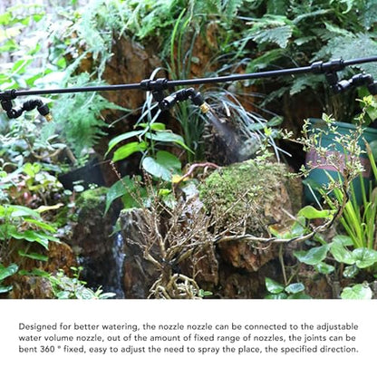 Reptile Humidifiers Smart Misting System,Reptile Humidifier Double Pump with Color Screen, Mister Automatic with Timer for Aquarium