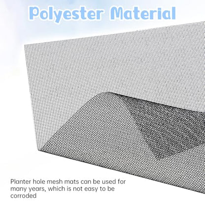 10PCS Flower Pot Hole Mesh Pad Drainage Screen Succulent Bonsai Mesh | Potting Mat Bonsai Mesh, Pots Substrate Barrier Plants Screen Mesh, Plant Pots Drainage Meshes, Preventing Soil Leakage