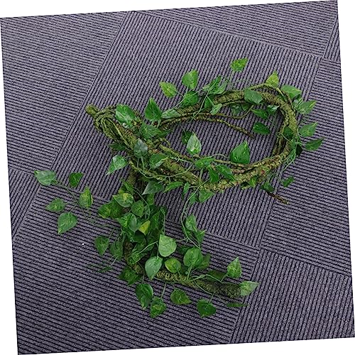 NOLITOY 3pc Bend- Jungle Vines for Reptiles Artificial Leaf Decor with Suckers Flexible Rattan Strips for Lizard Frog Snake Habitats Terrarium Decoration