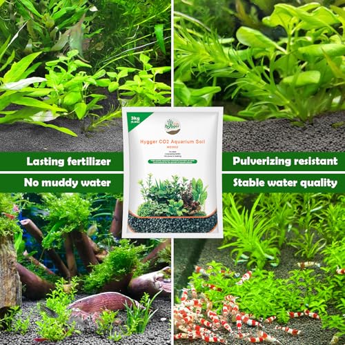 13.2Ib Aquarium Soil Water Grass Mud Fish Tank Aquascaping Aquarium Substrate Soil for Plants and Shrimps,No Need to Wash and No Muddy Water - size: 13.2 Pounds