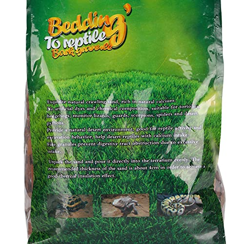flexman 1Bag Reptile Bark Chips, 650g Forest Terrain Bark Fine Chips Bedding Brick for Lizards Tortoises Snakes Geckos Frogs (Brown) - size: Large particles