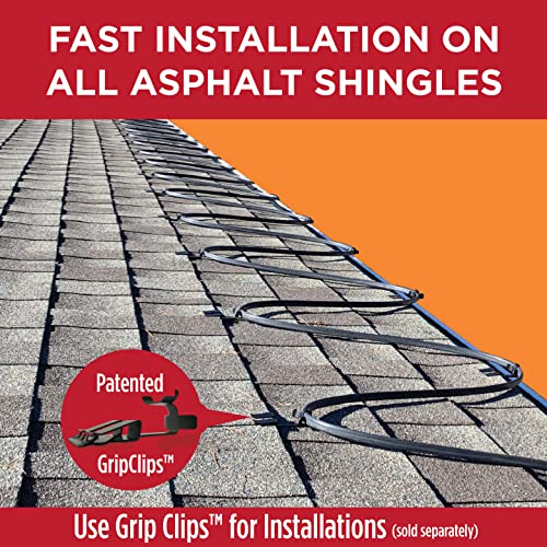 Radiant Solutions Company Heat Tape Pro - Self-Regulating Heat Cable - Long Term Ice Dam, Roofing, Gutter & Pipe Freeze Protection - 12 MM, 6 Watts Per Foot (500, 120 Volt) - style: 500 Feet