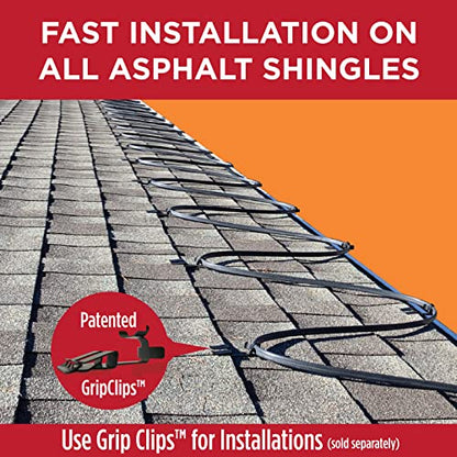 Radiant Solutions Company Heat Tape Pro - Self-Regulating Heat Cable - Long Term Ice Dam, Roofing, Gutter & Pipe Freeze Protection - 12 MM, 6 Watts Per Foot (500, 120 Volt) - style: 500 Feet
