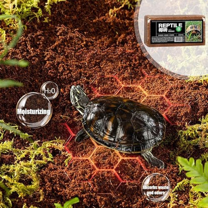 Pet Bricks - Cocofiber Substrate Reptile Substrate Brick,Coco Coir BricksBedding Reptiles, Coirpeat Brick, Natural Husk Bedding, Tortoise Habitat Accessories