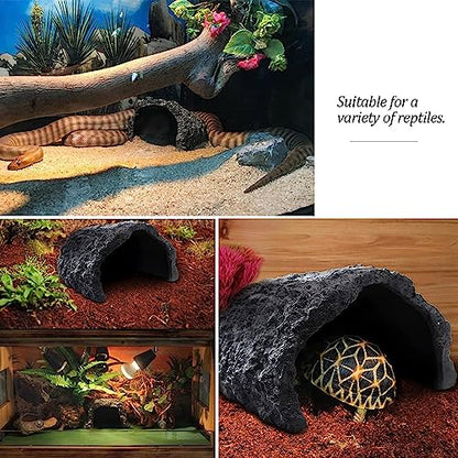 Reptile Rock Hide Cave Large Reptile Habitat Turtle Hideouts Cave for Lizards Bearded Dragon Leopard Gecko Snake Amphibians Fish