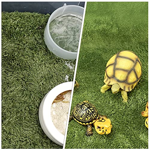 balacoo Simulation Reptile Moss Carpet for Tortoise Habitat Green Home Terrarium Liner Premium Mat for Reptiles Moisture Retaining Pet Carpet for Crawl Pets and Amphibians