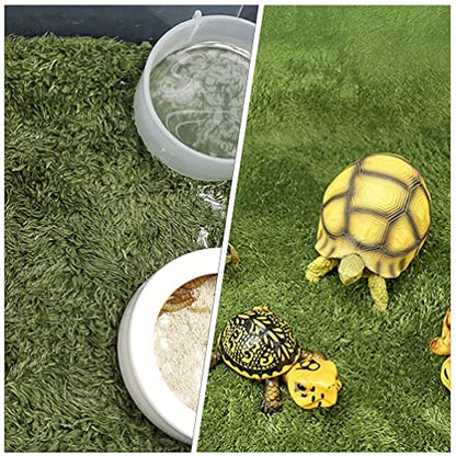 balacoo Simulation Reptile Moss Carpet for Tortoise Habitat Green Home Terrarium Liner Premium Mat for Reptiles Moisture Retaining Pet Carpet for Crawl Pets and Amphibians