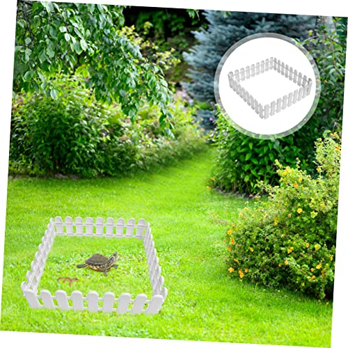 Tortoise Enclosure Outdoor 4 Pcs Pet Fences for Safe Pet Playpen Easy Install Plastic Fence Panels for Outdoor Tortoise Breeding 20.07 X 6.49 X 0.39 in
