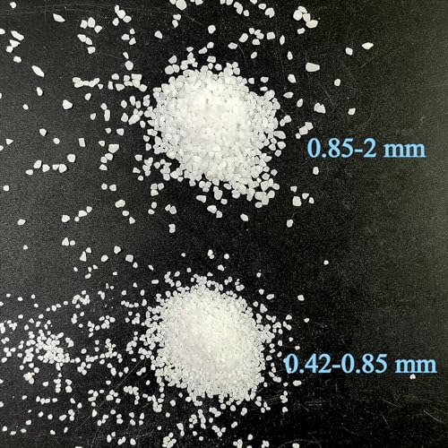FANTIAN 5 lbs Aquarium White Sand, 0.8-2 mm Mini Aquarium Gravel. Coarse Sand for Fish Tank, Paintings, Succulent Plants Potted, Fire Pits, Candle, Vase Filler and Crafts - color: White, size: 5 LB